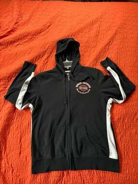 Harley-Davidson Baltimore MD Full-Zip Hoodie Black/White Women's XL
